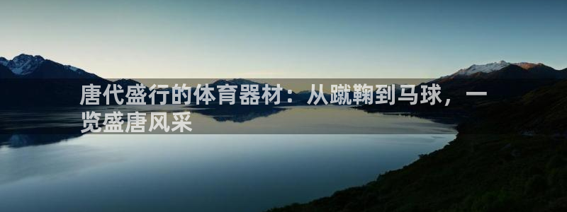 极悦平台代理怎么样啊:唐代盛行的体育器材:从蹴鞠到马球,一